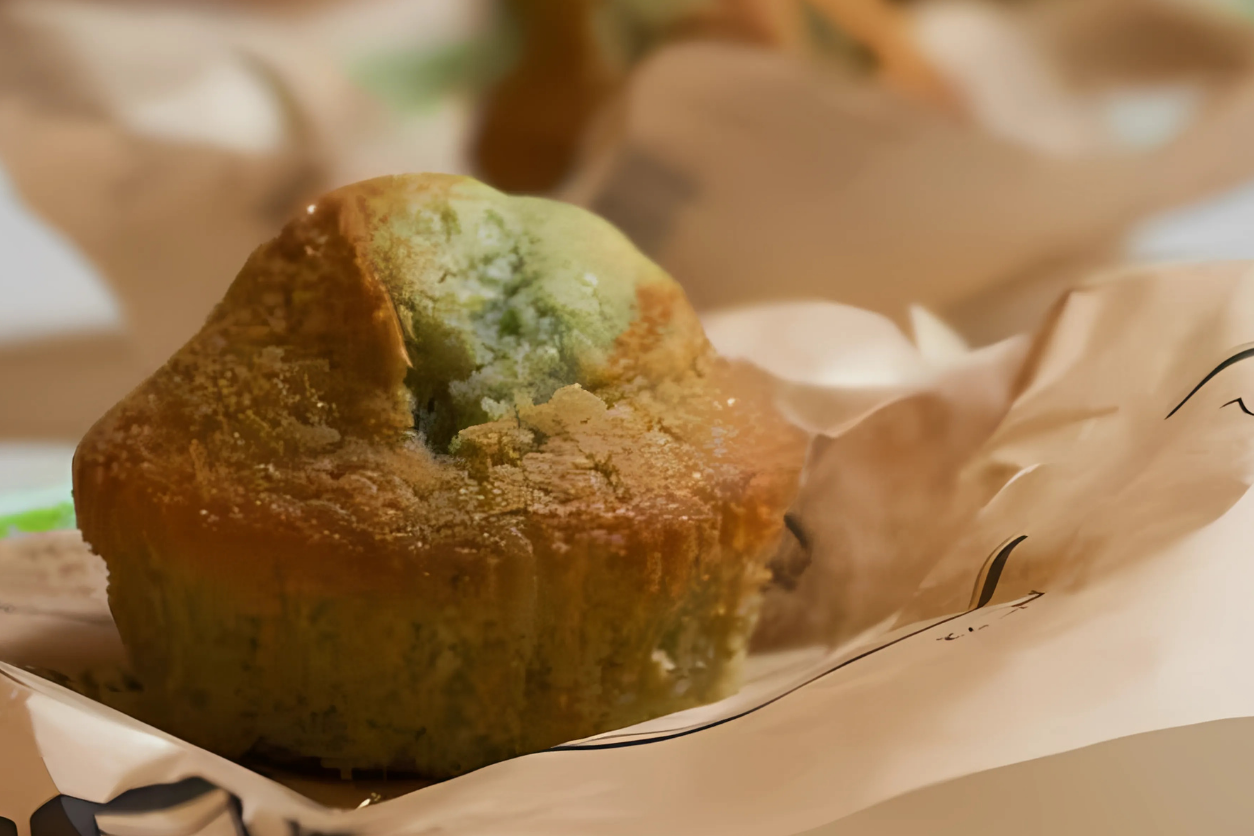 Muffin de Pistache com Misturinha de Aveia – saudável, prático e delicioso!
