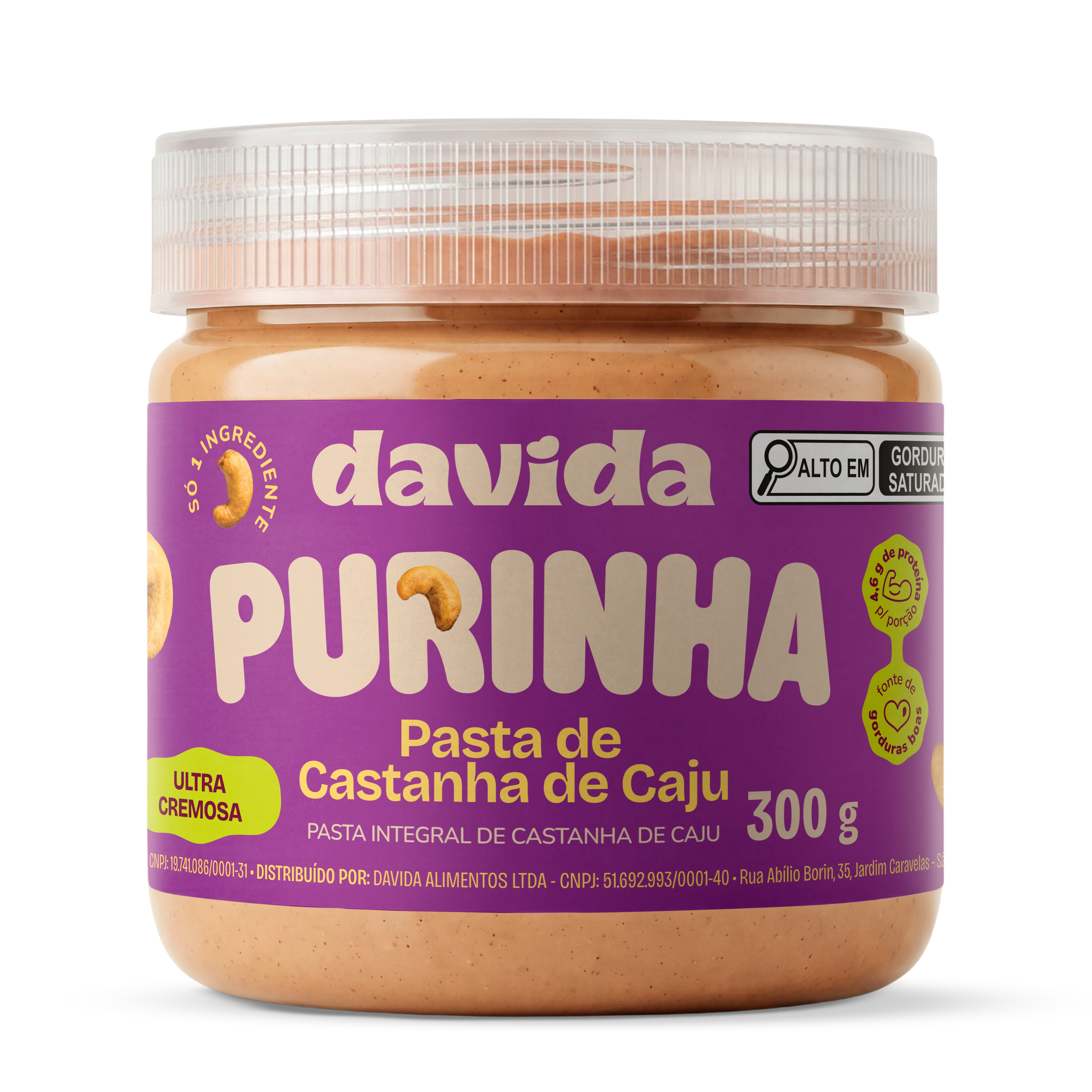 Purinha Pasta de Castanha de Caju