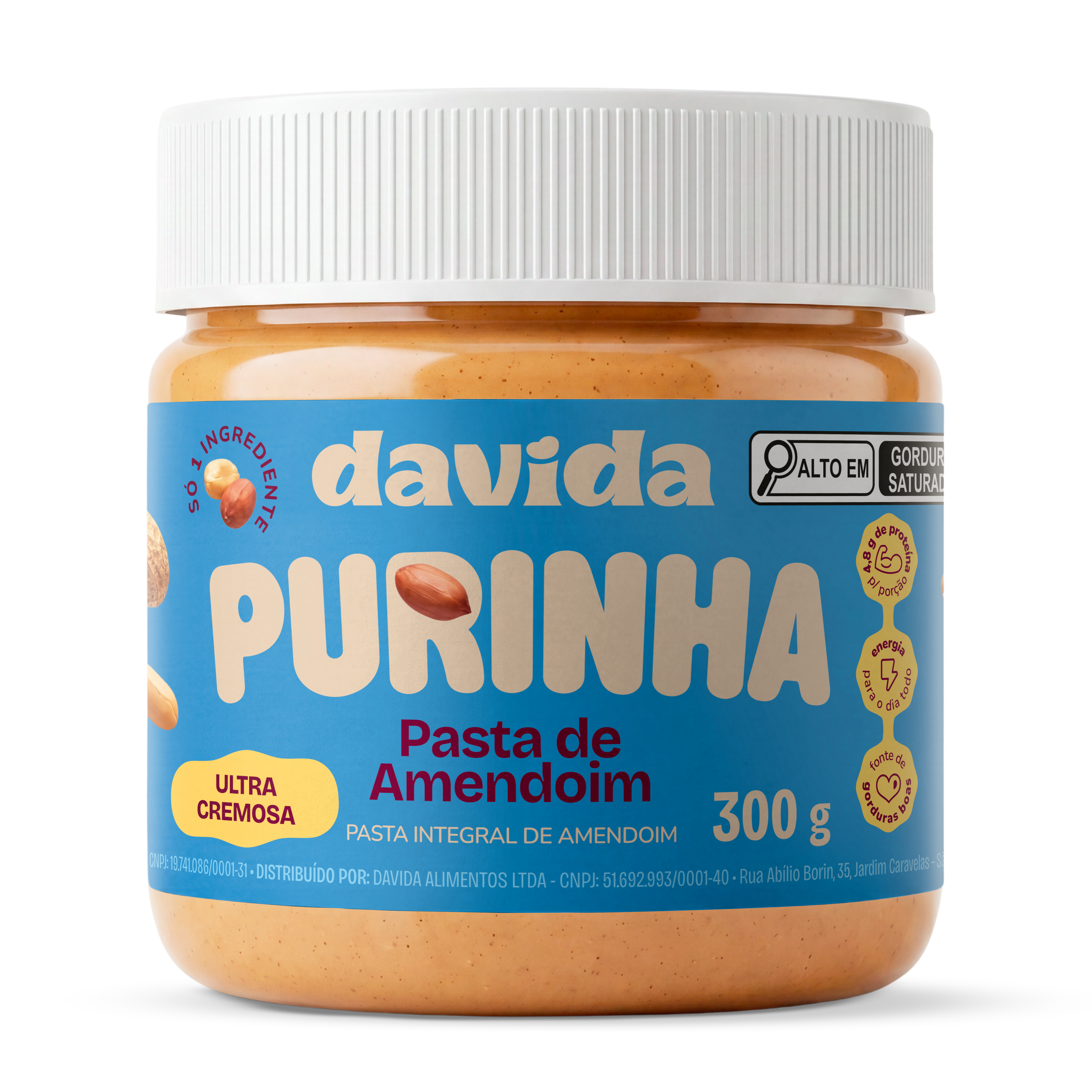 Purinha Pasta de amendoim