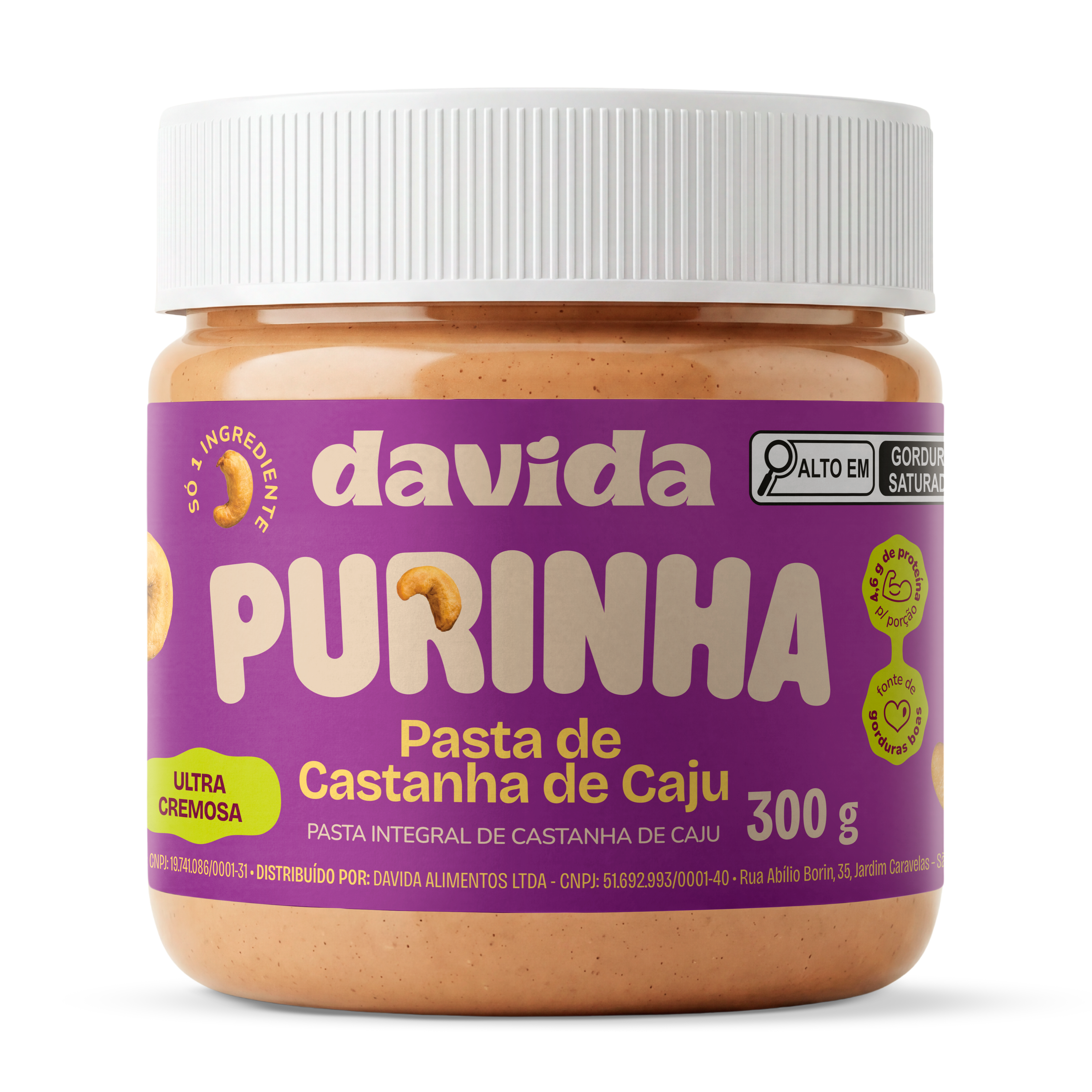 Purinha Pasta de Castanha de Caju