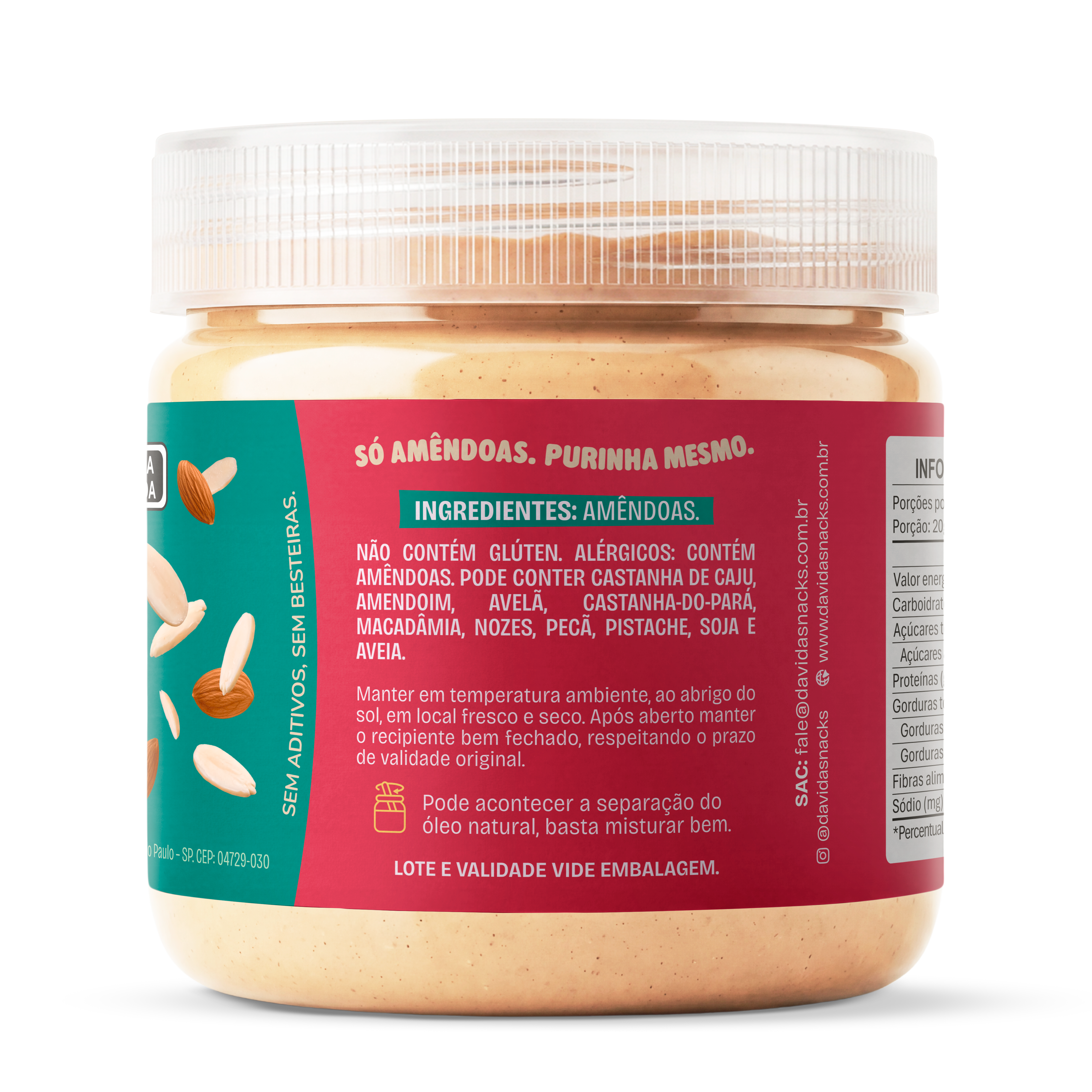 Purinha Pasta de Amendoas