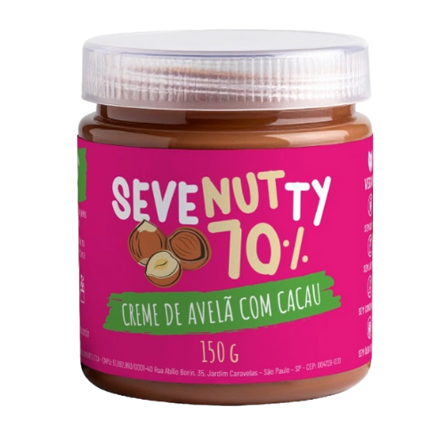 SEVENUTTY70 CREME DE AVELÃ COM CACAU - 150g