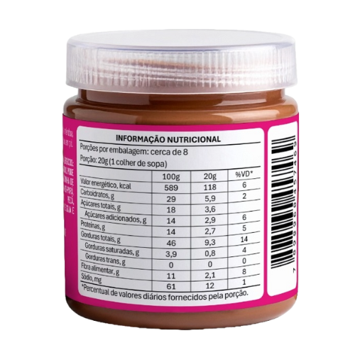 SEVENUTTY70 CREME DE AVELÃ COM CACAU - 150g