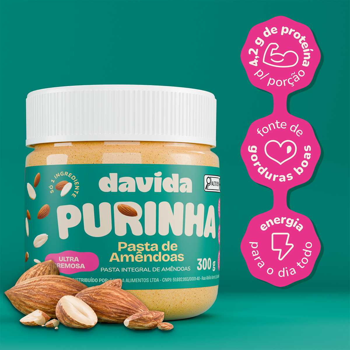 Purinha Pasta de Amendoas
