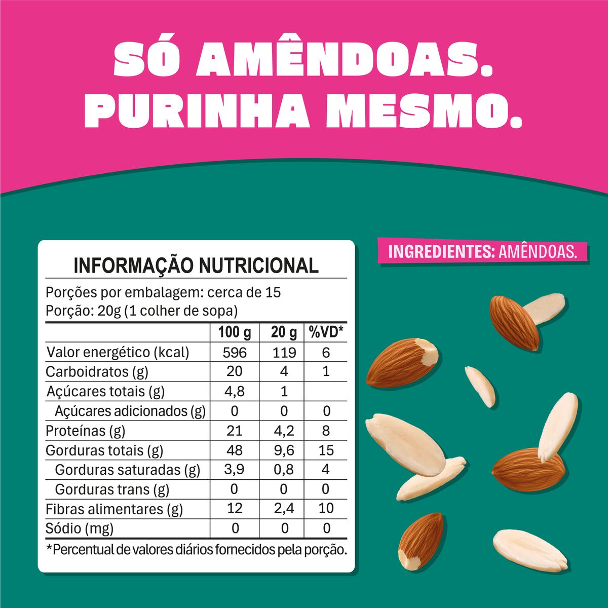 Purinha Pasta de Amendoas