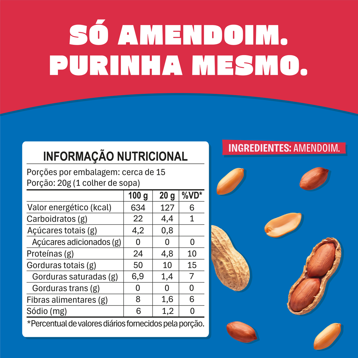 Purinha Pasta de Amendoim
