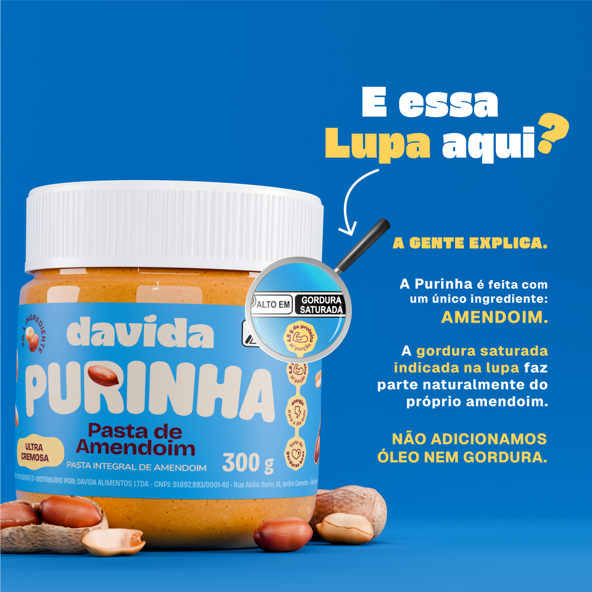 Purinha Pasta de Amendoim