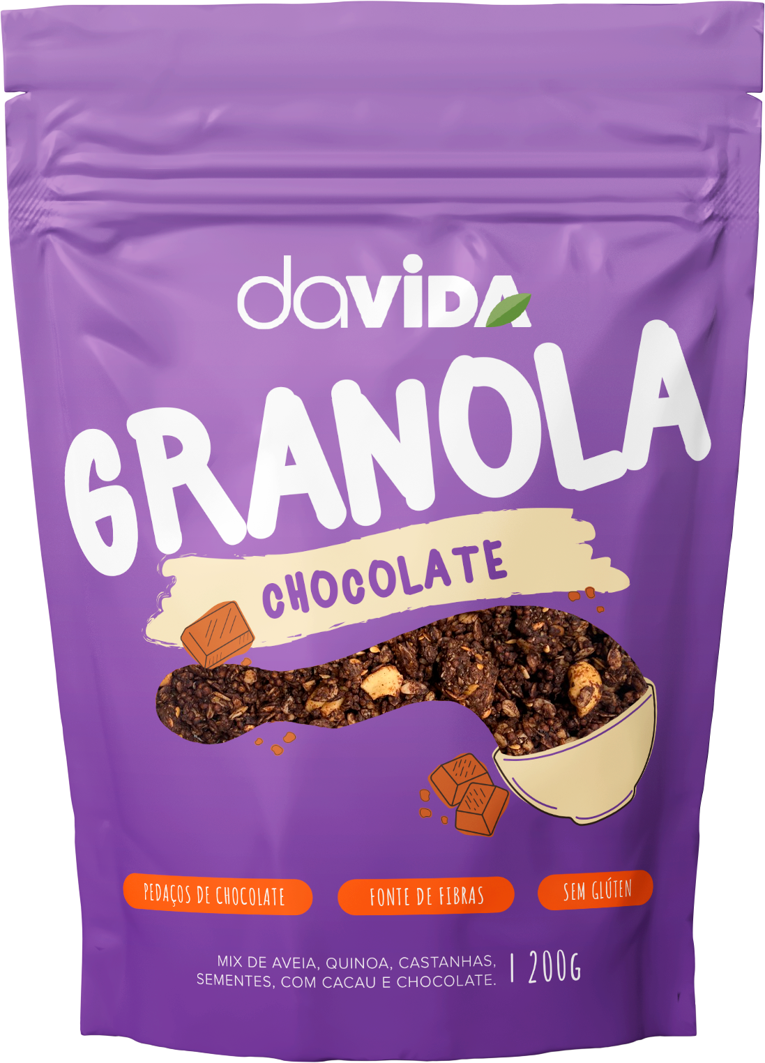 GRANOLA DE CHOCOLATE - 200g