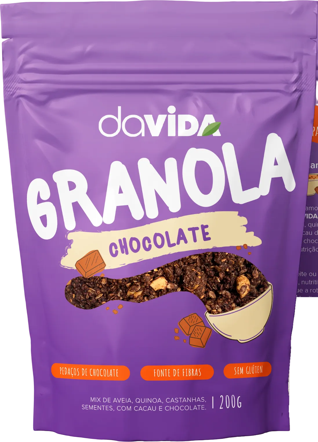 Kit 2 Granolas - Banana e Mel + Chocolate