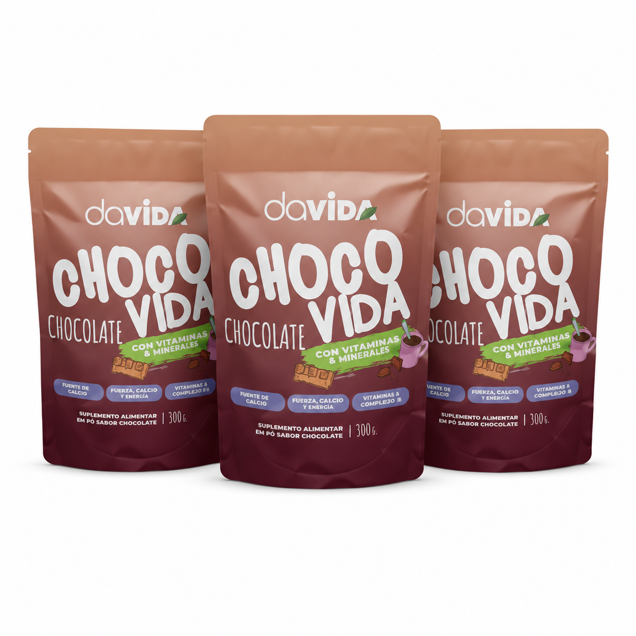KIT 3 CHOCOVIDA GANHE MINI MIXER