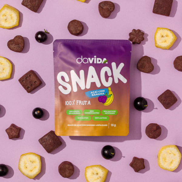 SNACK AÇAÍ COM BANANA LIOFILIZADO - DAVIDA