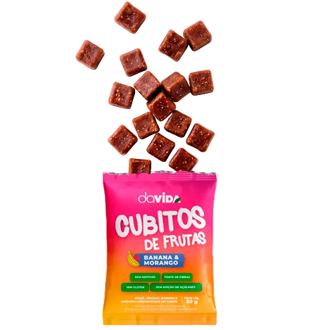 Cubitos de Fruta - Banana e Morango