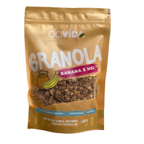 GRANOLA DE BANANA E MEL - DAVIDA