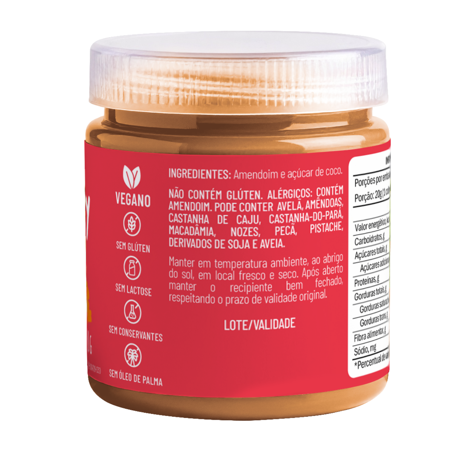 SEVENUTTY70 PASTA DE AMENDOIM COM AÇUCAR DE COCO -150g