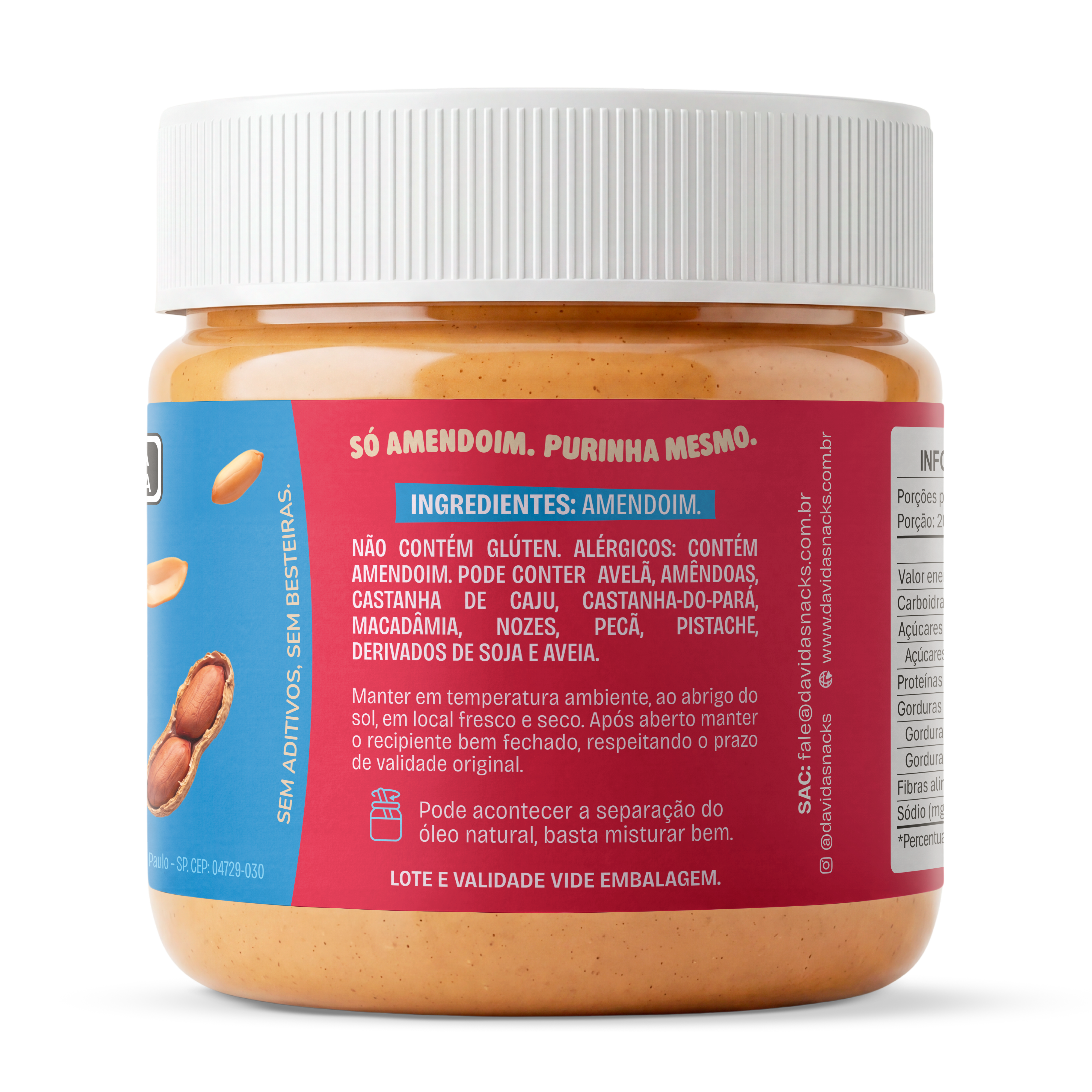 Purinha Pasta de amendoim