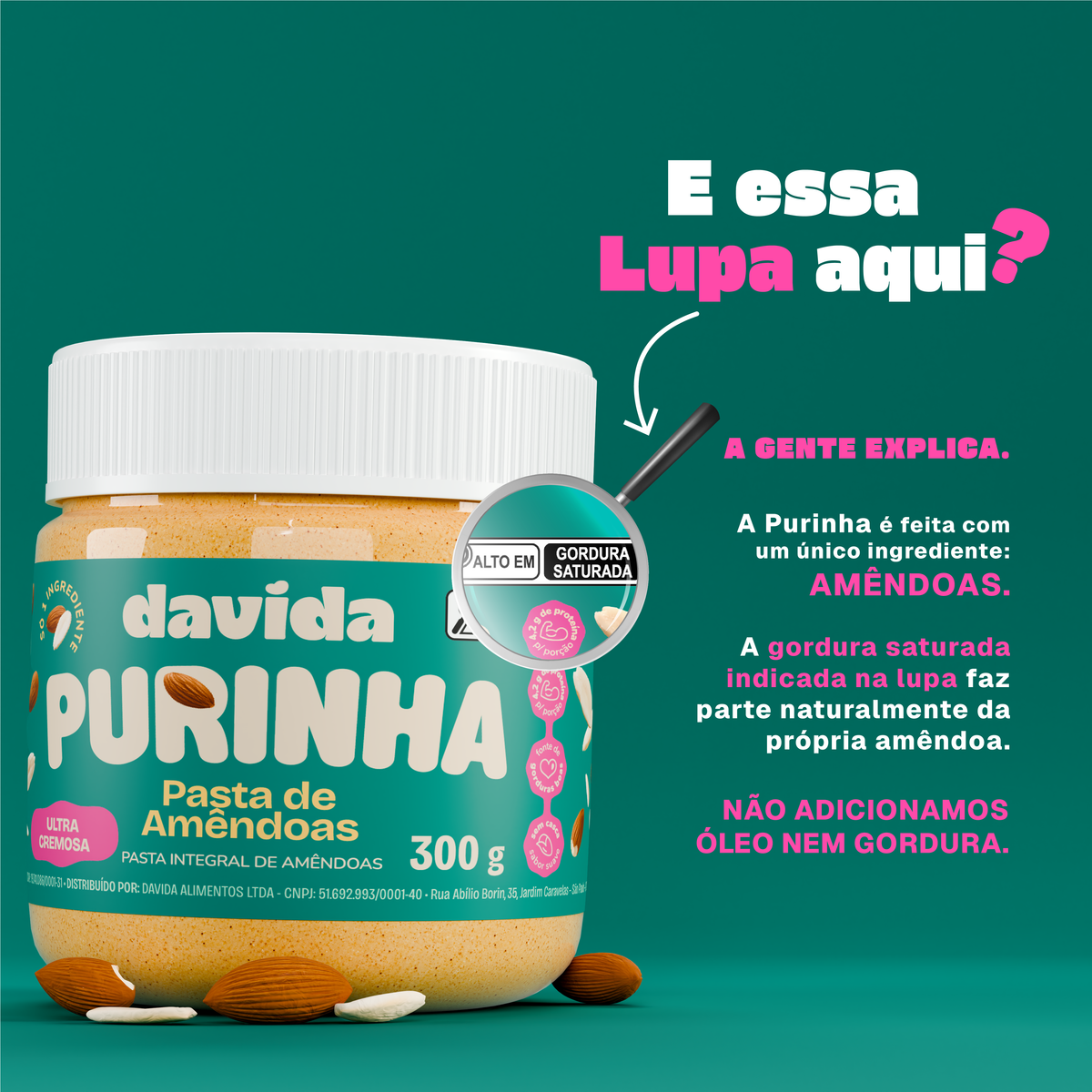 Purinha Pasta de Amendoas