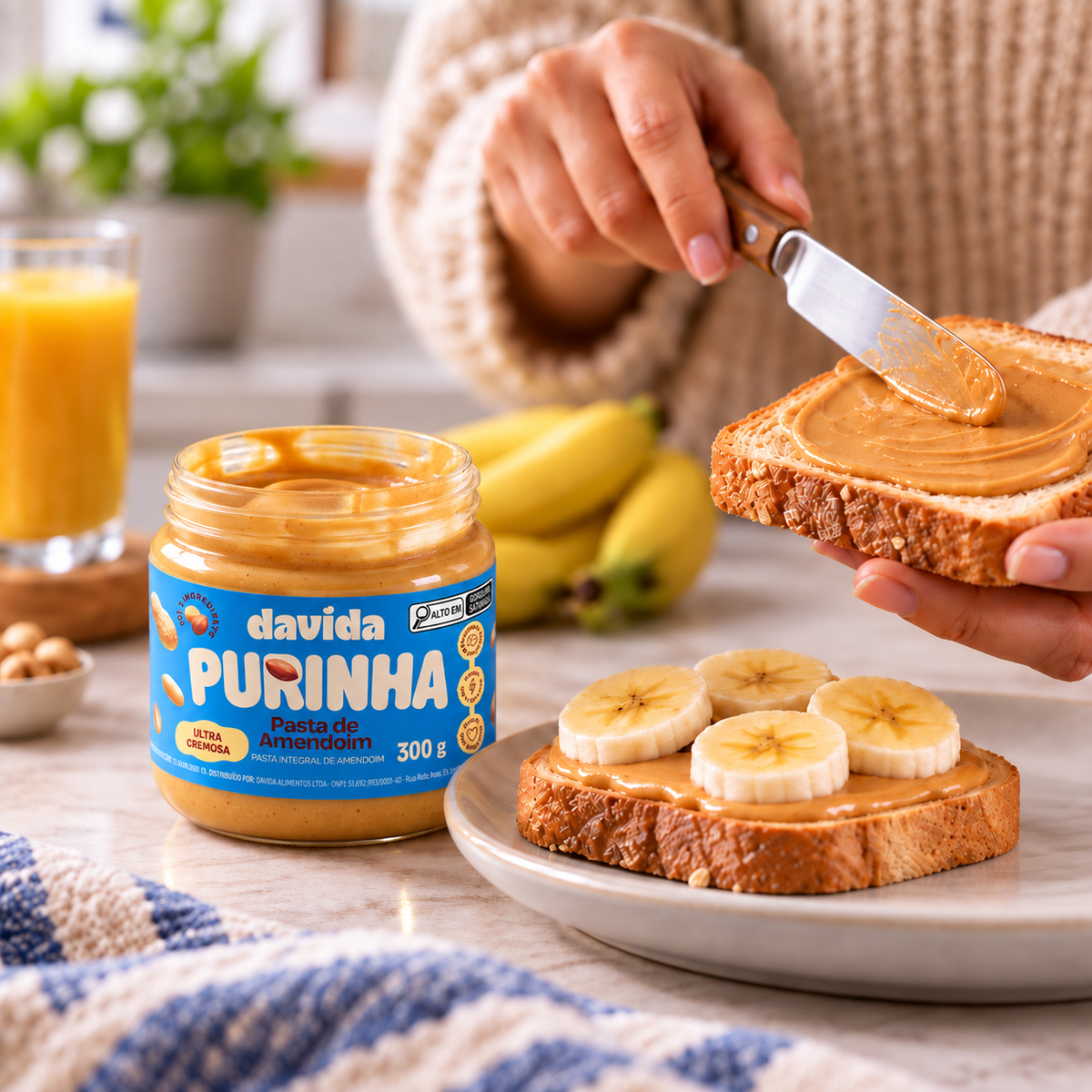 Purinha Pasta de Amendoim