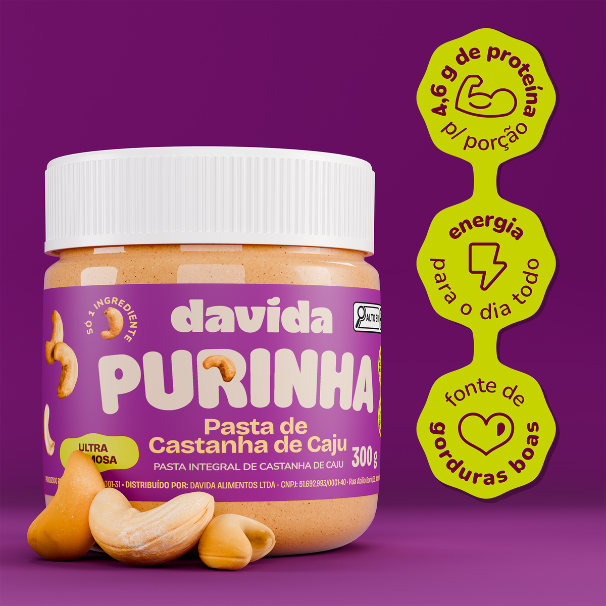 Purinha Pasta de Castanha de Caju