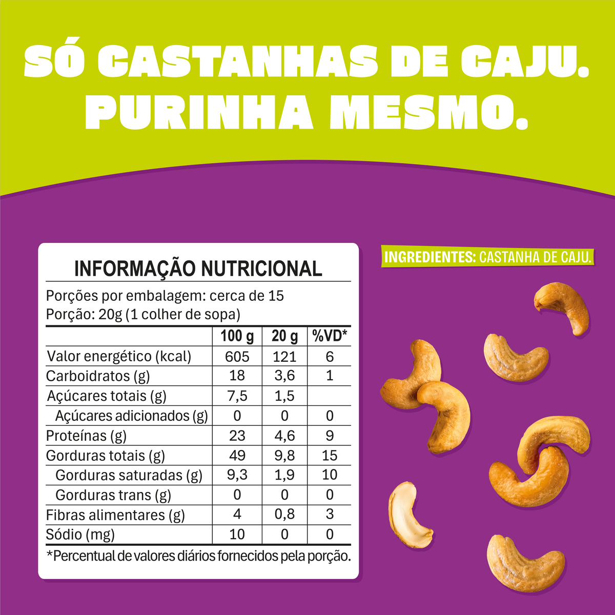 Purinha Pasta de Castanha de Caju