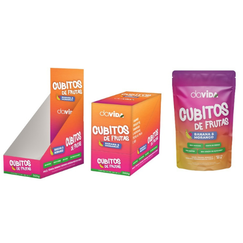 CUBITOS DE FRUTA DAVIDA - 12 UNIDADES