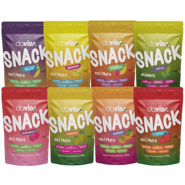KIT DEGUSTAÇÃO SNACK DAVIDA - 8 SABORES