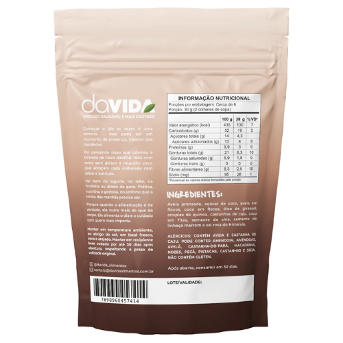 GRANOLA DE COCO - DAVIDA