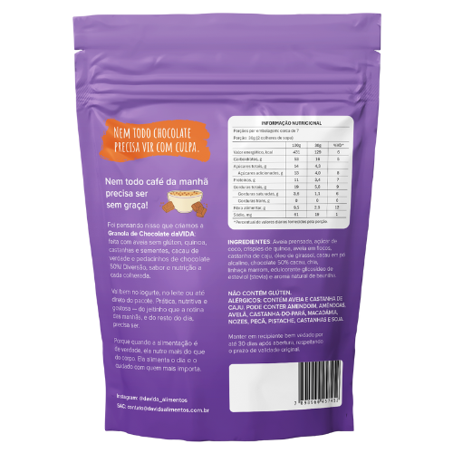GRANOLA DE CHOCOLATE - DAVIDA