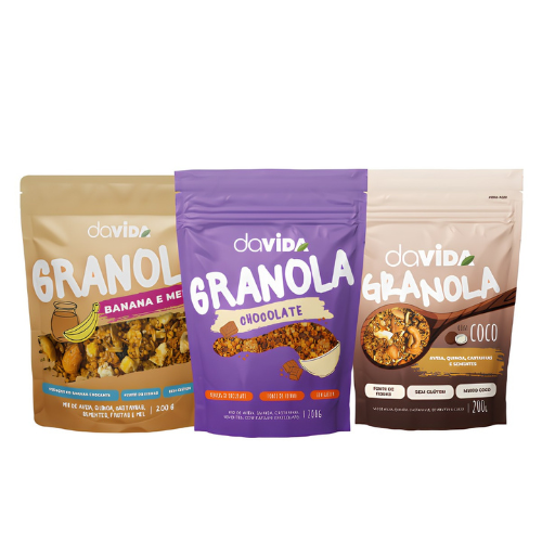 KIT DEGUSTAÇÃO GRANOLAS - DAVIDA