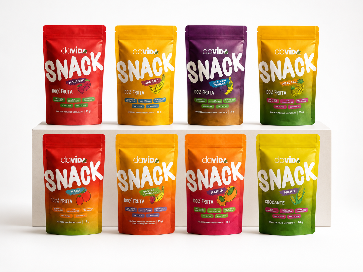KIT DEGUSTAÇÃO LIOFILIZADOS - 8 SABORES