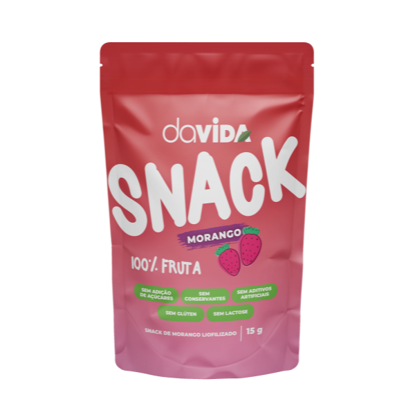 SNACK MORANGO LIOFILIZADO