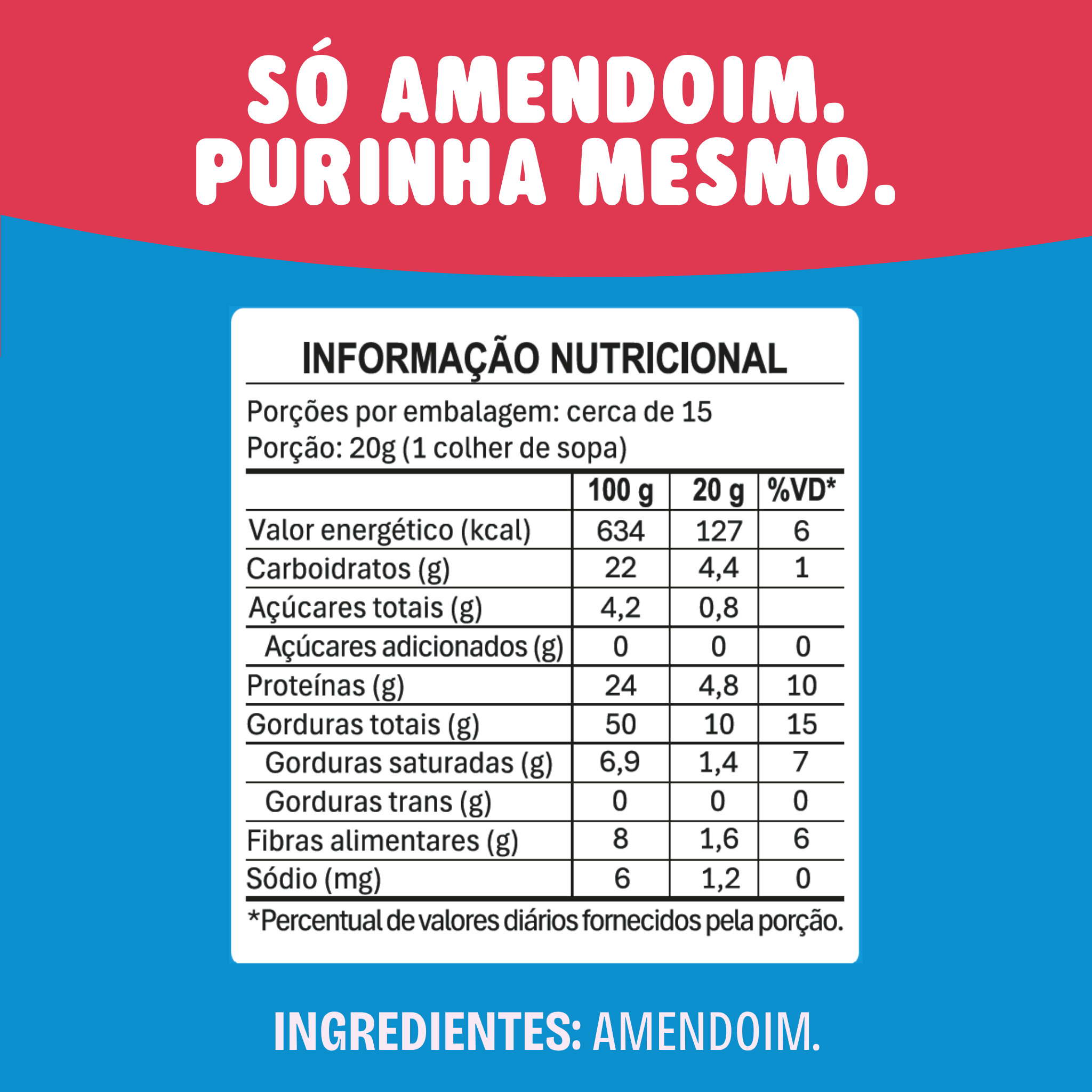Purinha Pasta de Amendoim