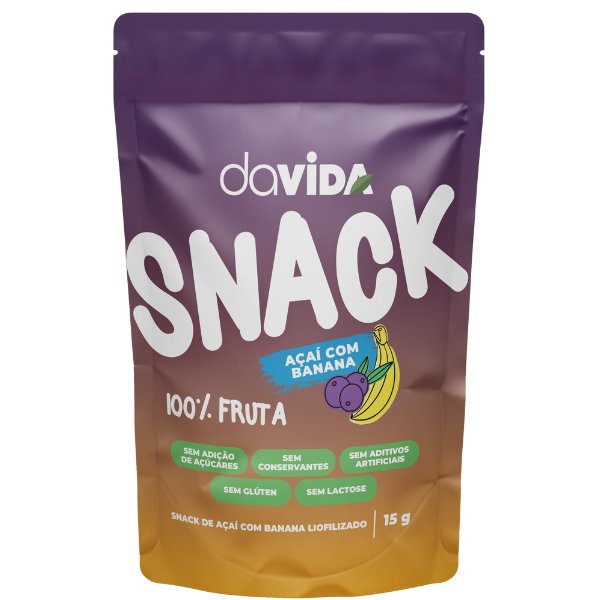 SNACK AÇAÍ COM BANANA LIOFILIZADO - DAVIDA