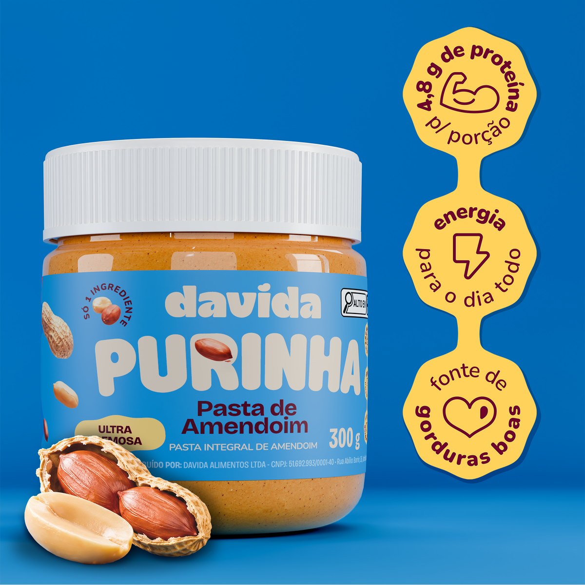 Purinha Pasta de Amendoim