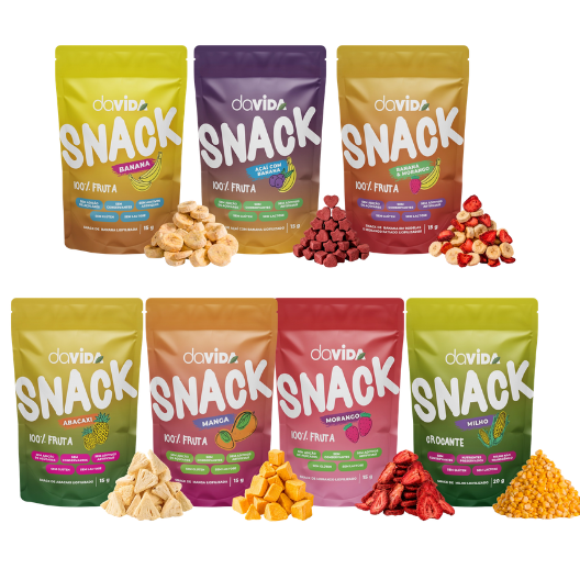 KIT DEGUSTAÇÃO SNACK DAVIDA - 7 SABORES