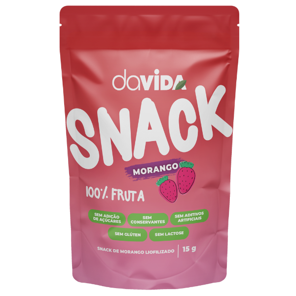 SNACK MORANGO LIOFILIZADO - DAVIDA