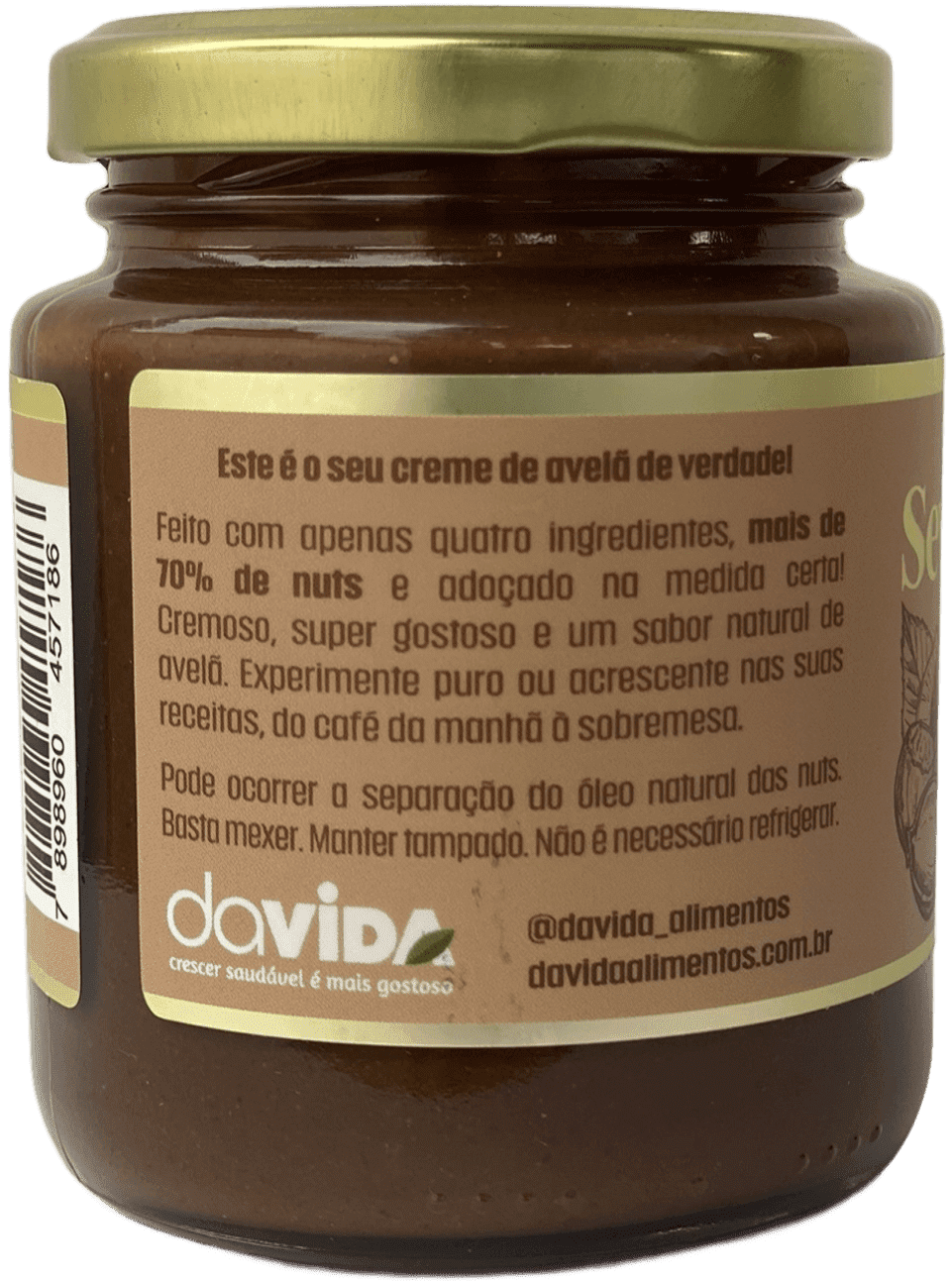 SEVENUTTY70 CREME DE AVELÃ COM CACAU